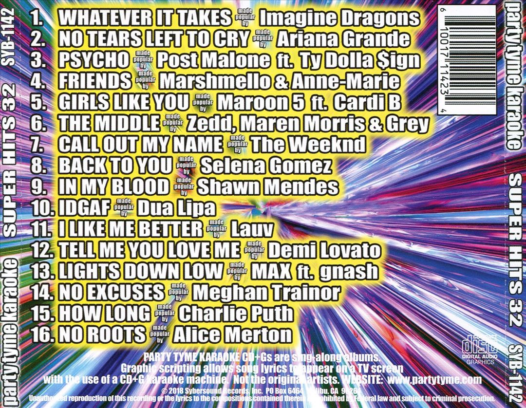 Party Tyme Karaoke: Super Hits, Vol. 32 cover art