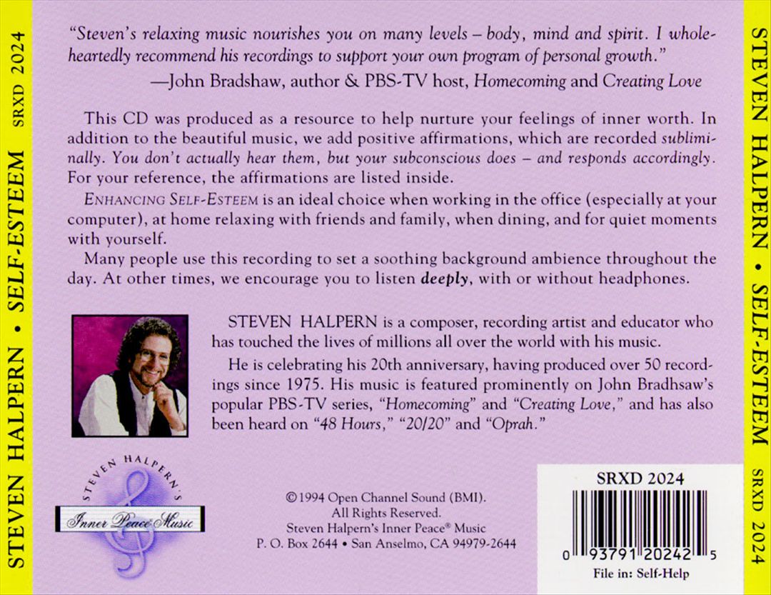 Enhancing Self-Esteem cover art