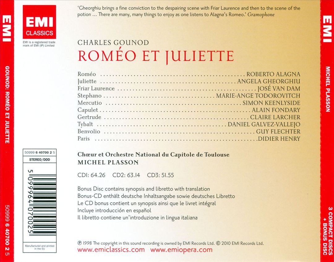 Gounod: Romeo et Juliette cover art