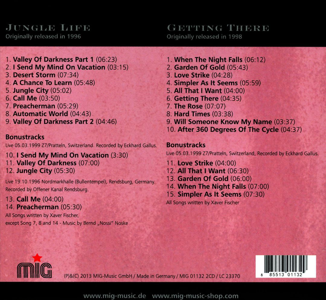 Jungle Life/Getting There cover art