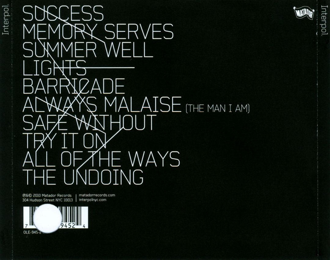 Interpol cover art
