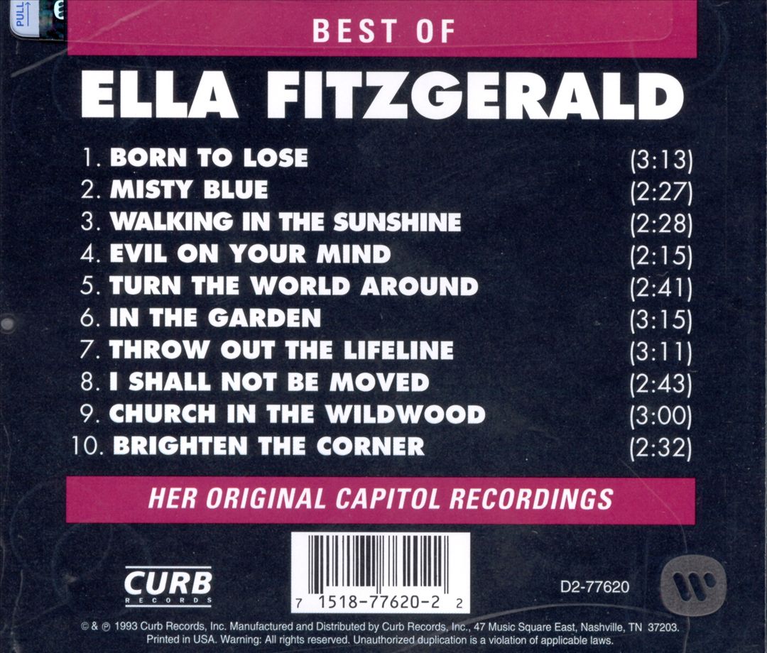 Best of Ella Fitzgerald [Curb] cover art