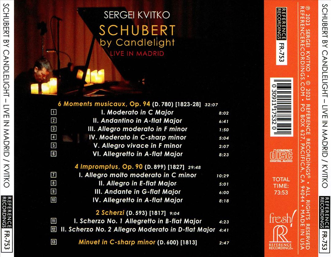 Schubert by Candlelight: Live in Madrid cover art
