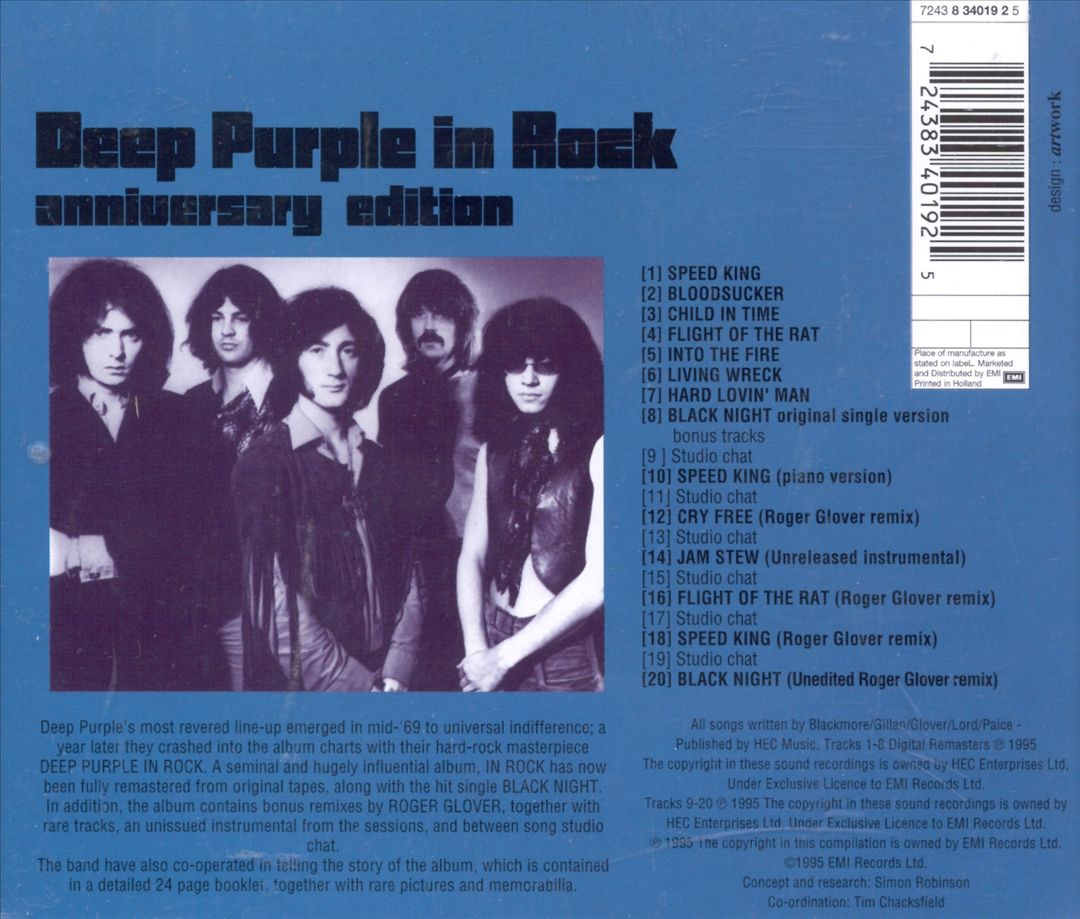 Deep Purple in Rock [Bonus Tracks] cover art