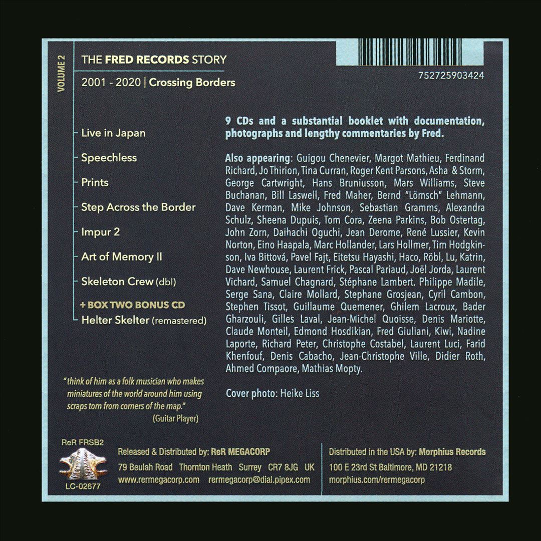 The Fred Records Story Volume 2: Crossing Borders cover art