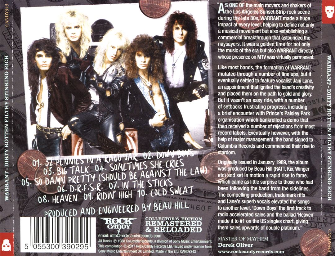 Dirty Rotten Filthy Stinking Rich [Remaster] cover art
