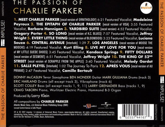 Passion of Charlie Parker  cover art
