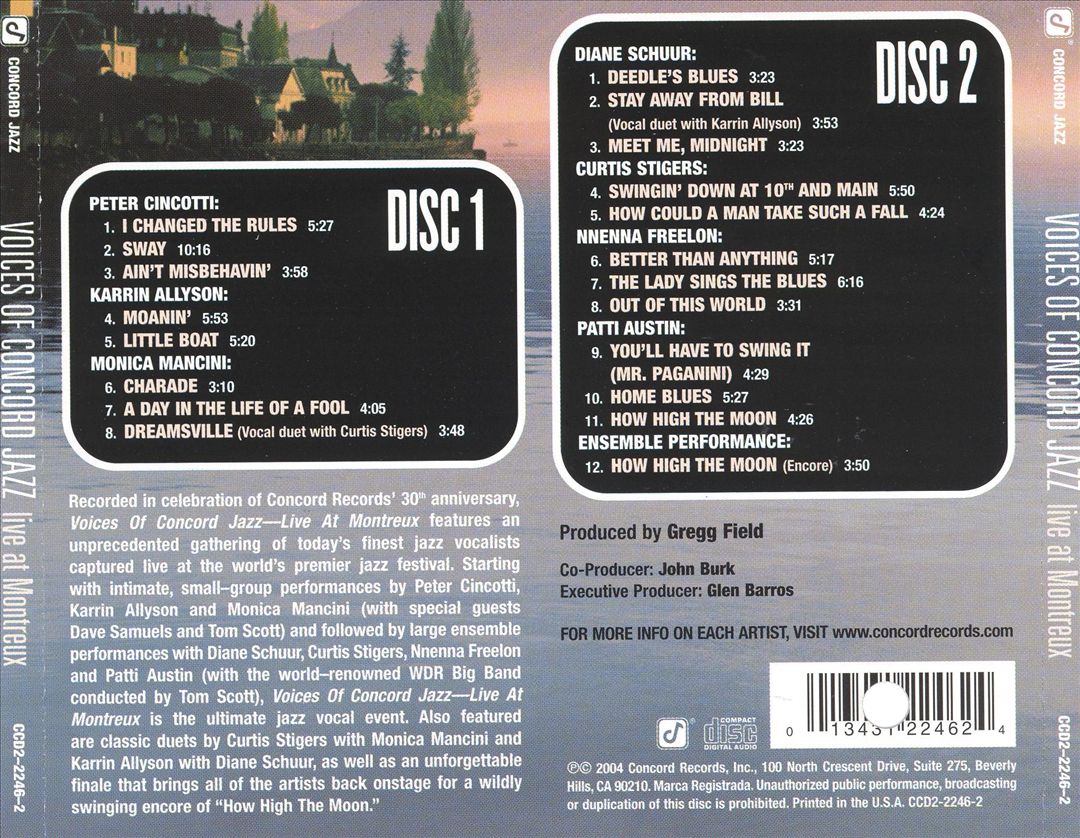 Voices of Concord Jazz: Live at Montreux cover art