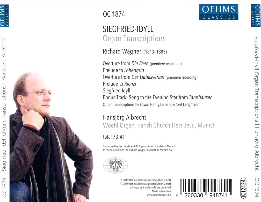 Richard Wagner: Siegfried-Idyll - Organ Transcriptions cover art