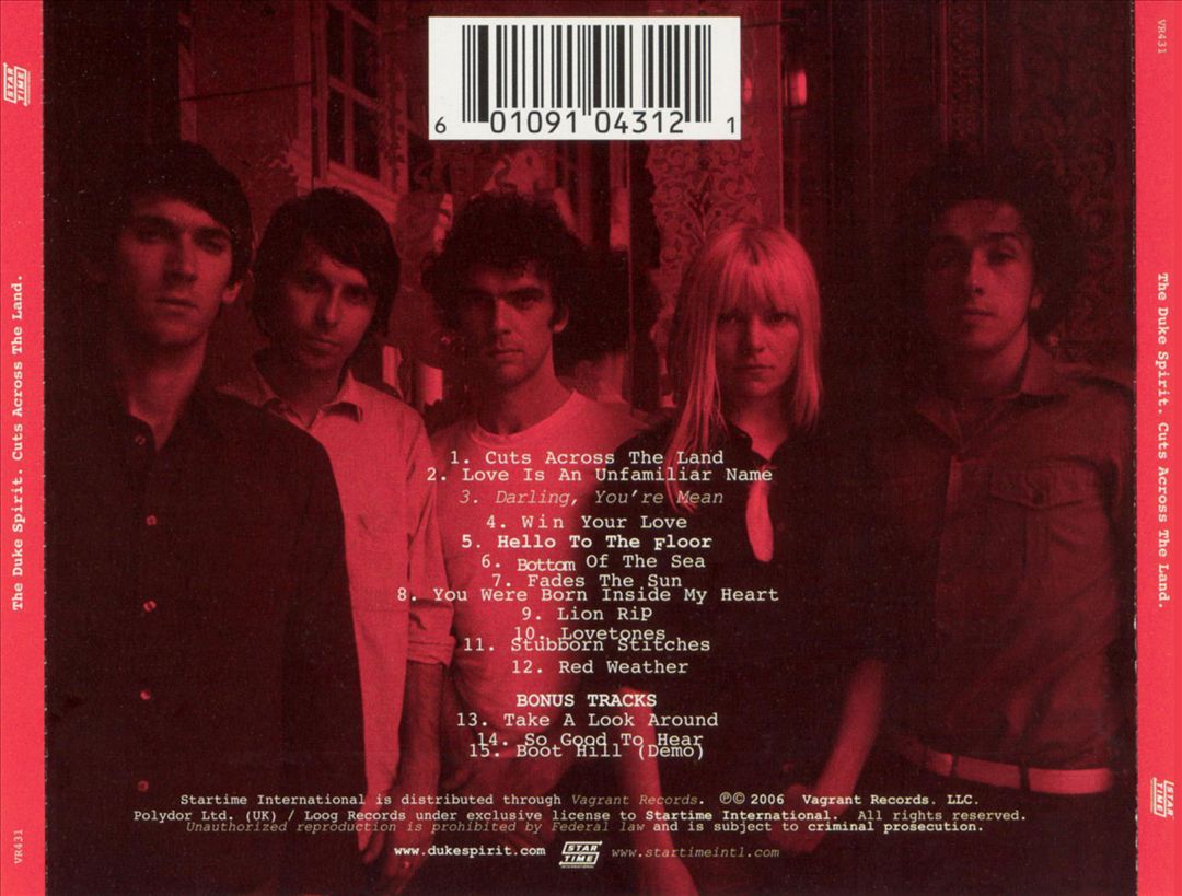 Cuts Across the Land [US Bonus Tracks] cover art
