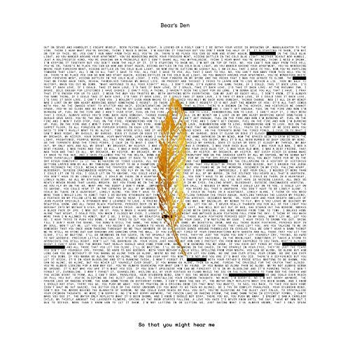 So That You Might Hear Me cover art