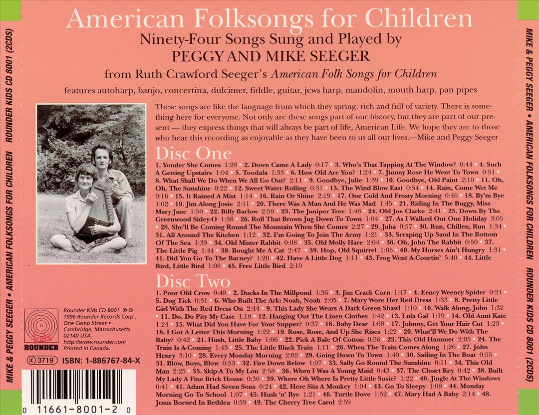 American Folksongs for Children cover art
