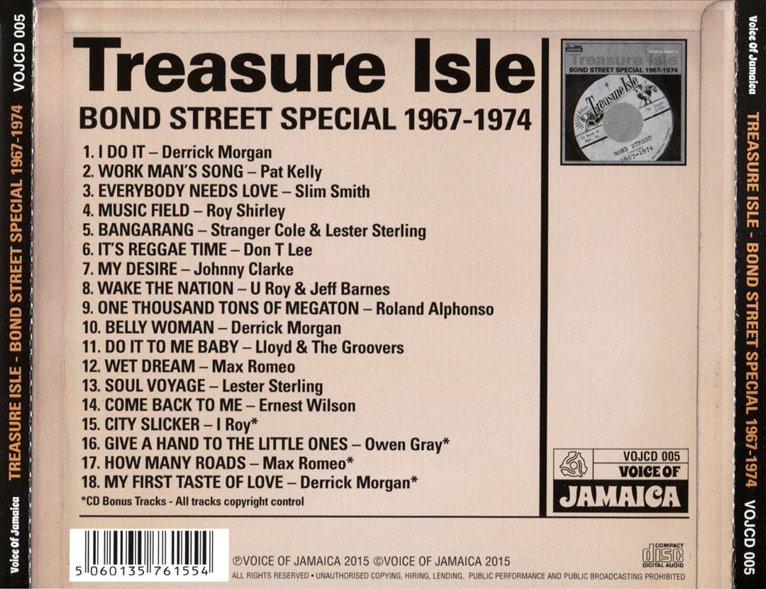 Treasure Isle: Bond Street Special 1967-1974 cover art