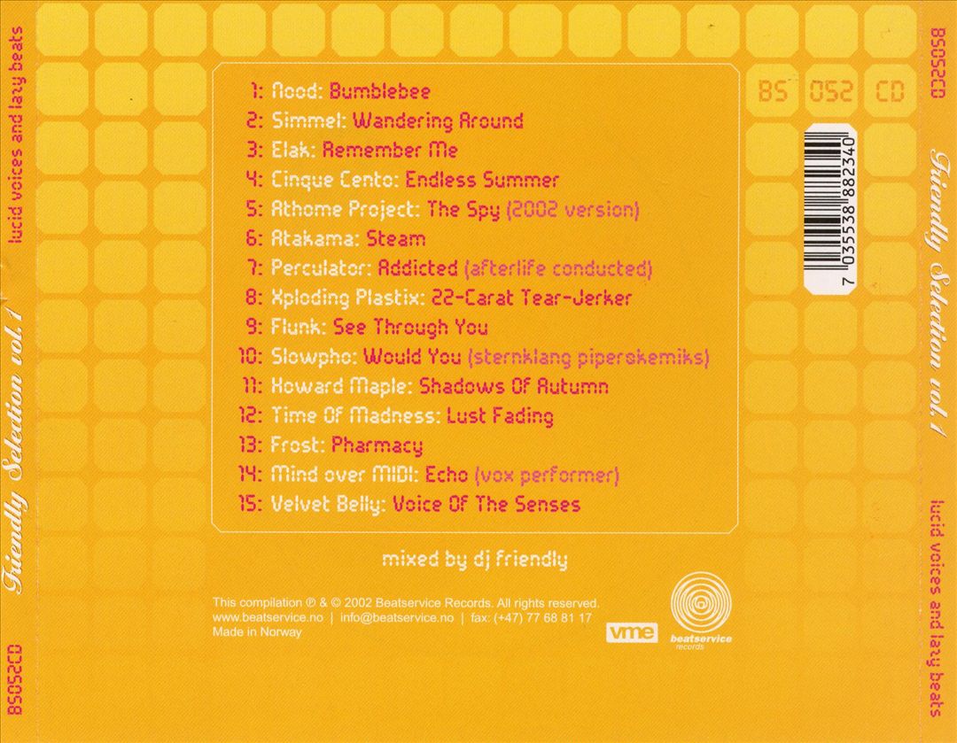 Friendly Selection, Vol. 1: Lucid Voices and Lazy Beats cover art