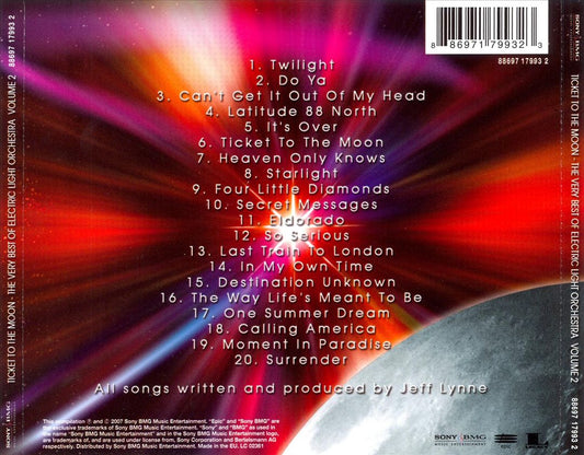 Very Best of Electric Light Orchestra, Vol. 2: Ticket to the Moon cover art