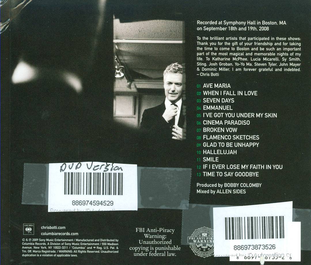 Live in Boston cover art