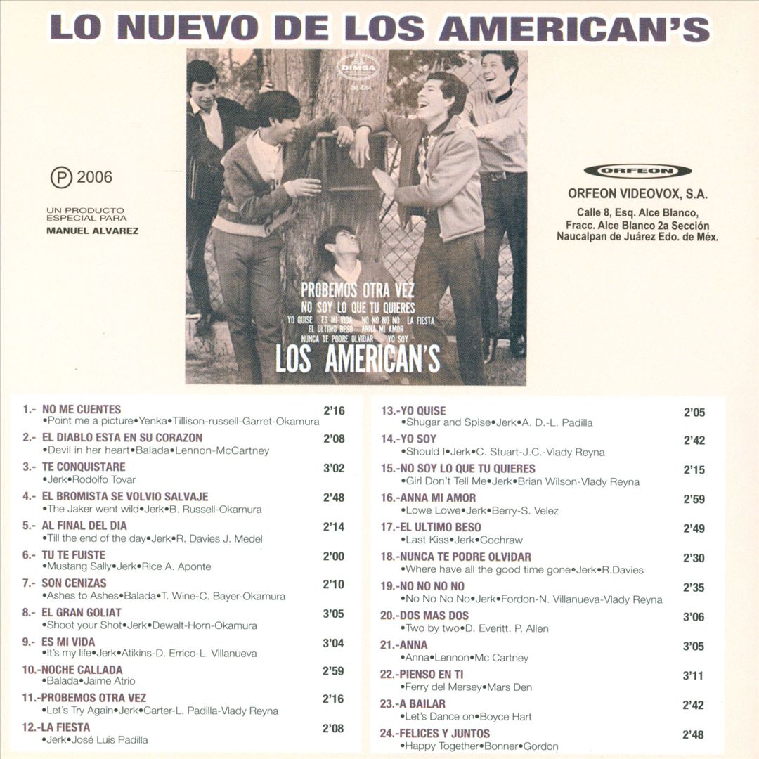 Lo Nuevo De Los American's cover art