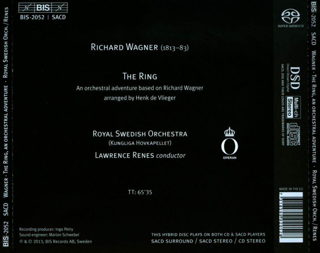 Wagner: The Ring - An Orchestral Adventure Arranged by Henk de Vlieger cover art