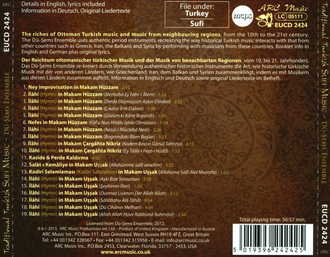Traditional Turkish Sufi Music cover art