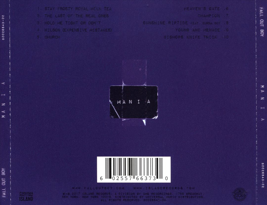 M A N I A cover art