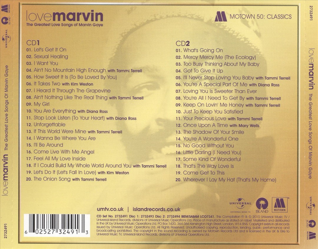 Love Marvin: The Greatest Love Songs Of Marvin Gaye cover art