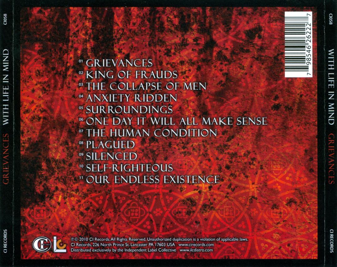 Grievances cover art