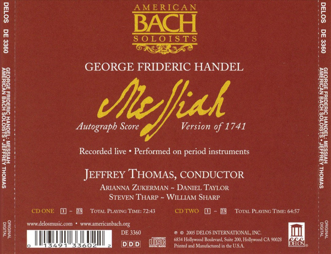 Handel: Messiah cover art