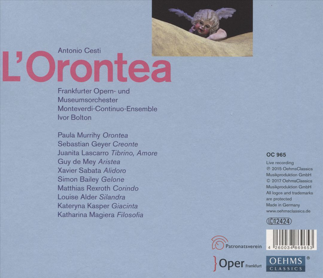 Antonio Cesti: L'Orontea cover art
