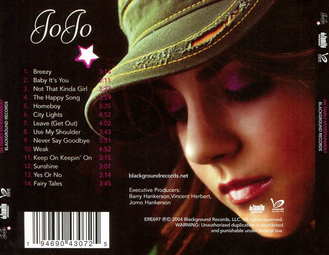 JoJo cover art