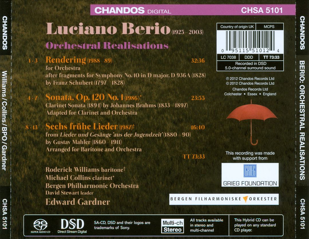 Luciano Berio: Realisations cover art