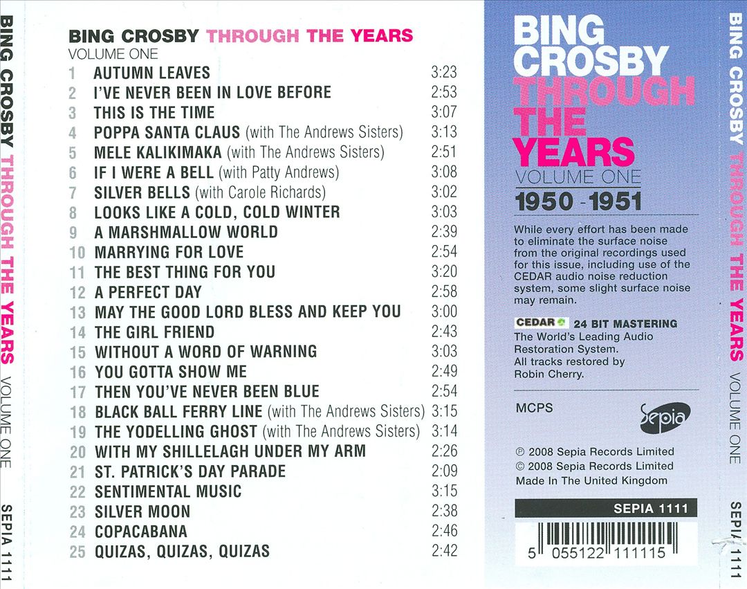 Through the Years, Vol. 1: 1950-1951 cover art