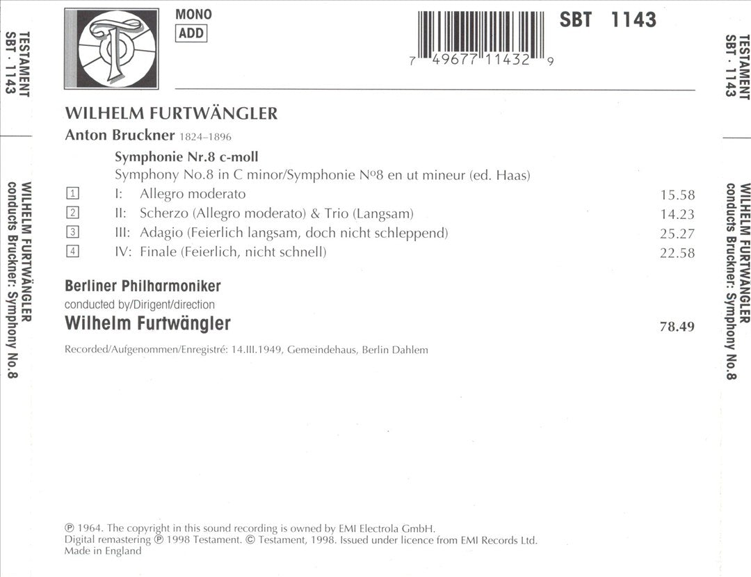 Symphony 8 1949 cover art