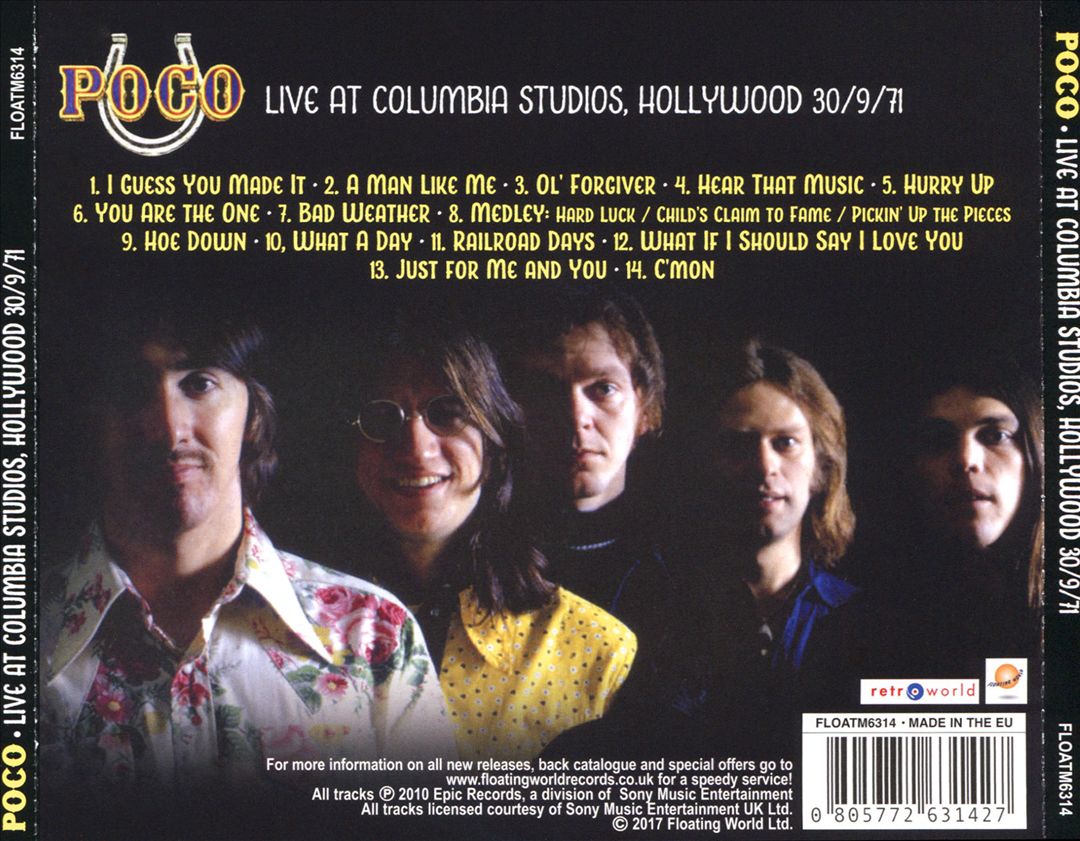 Live at Columbia Studios, Hollywood, September 30, 1971 cover art