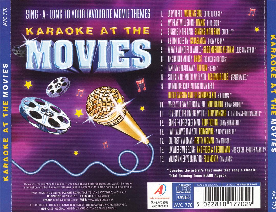 Karaoke at the Movies [Avid] cover art