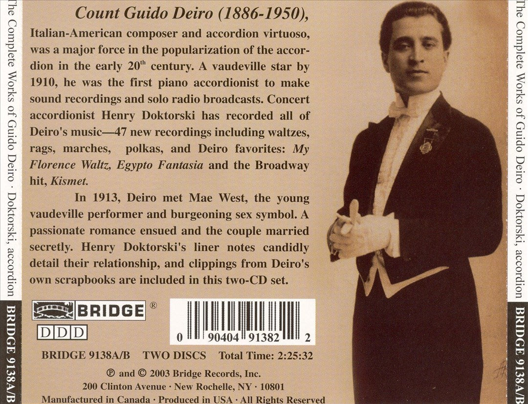 Vaudeville Accordion Classics: The Complete Works of Guido Deiro cover art