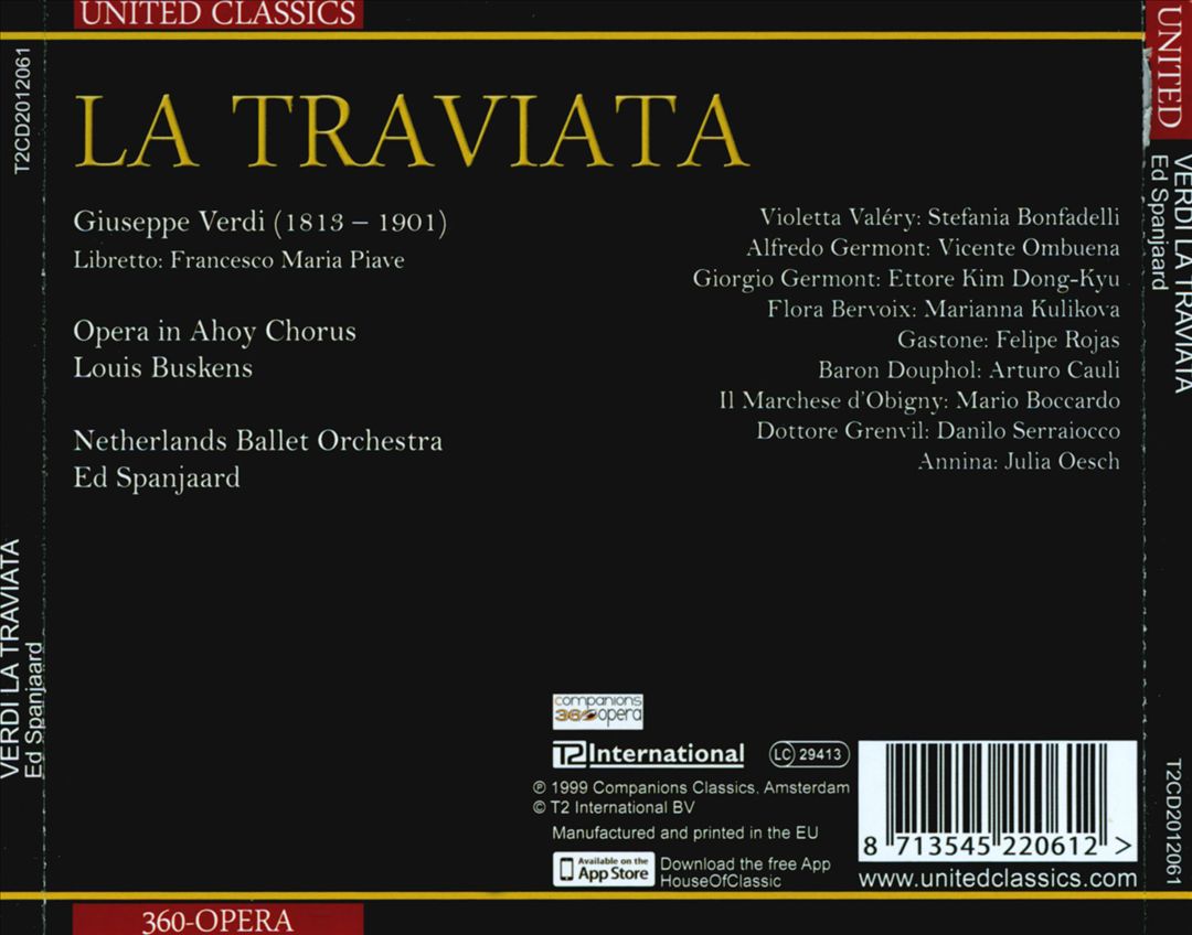 Verdi: La Traviata cover art