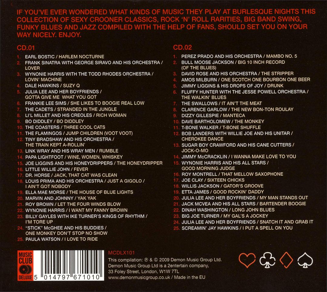 Best of Burlesque: 50 Original Club Classics cover art