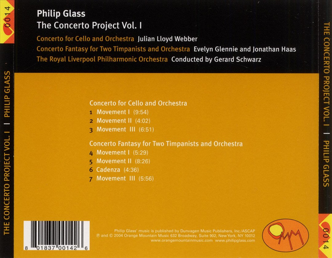 Philip Glass: The Concerto Project, Vol. 1 cover art