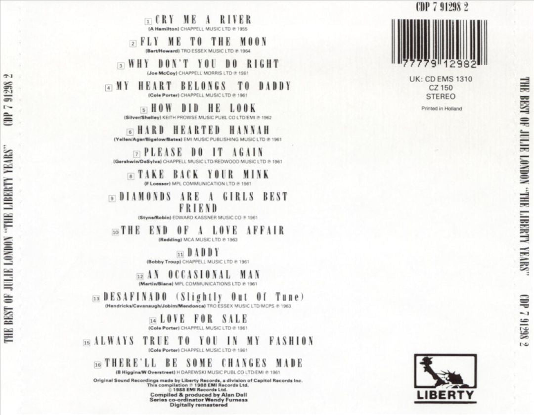 Best of the Liberty Years cover art