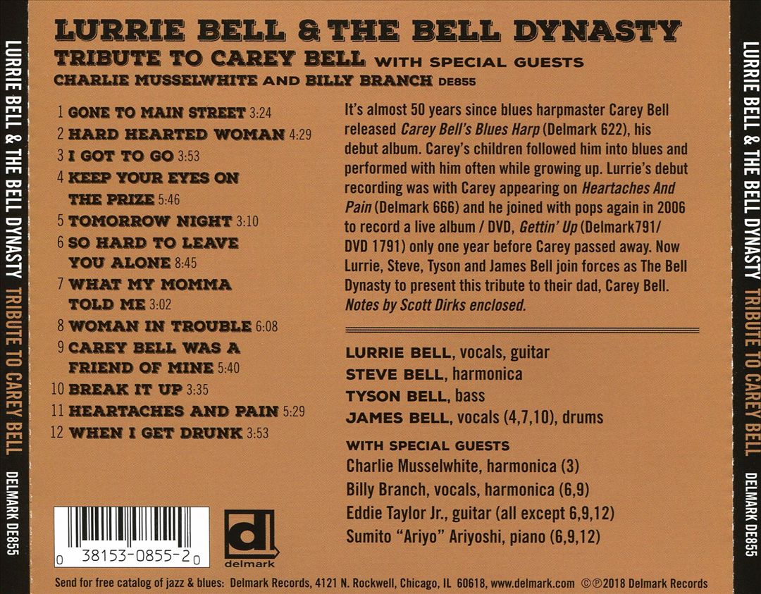 Tribute to Carey Bell cover art