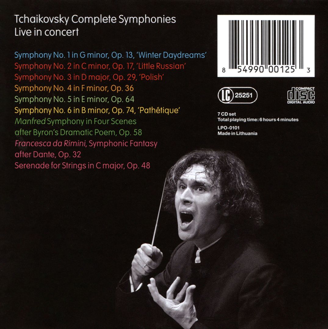 Tchaikovsky: Complete Symphonies cover art