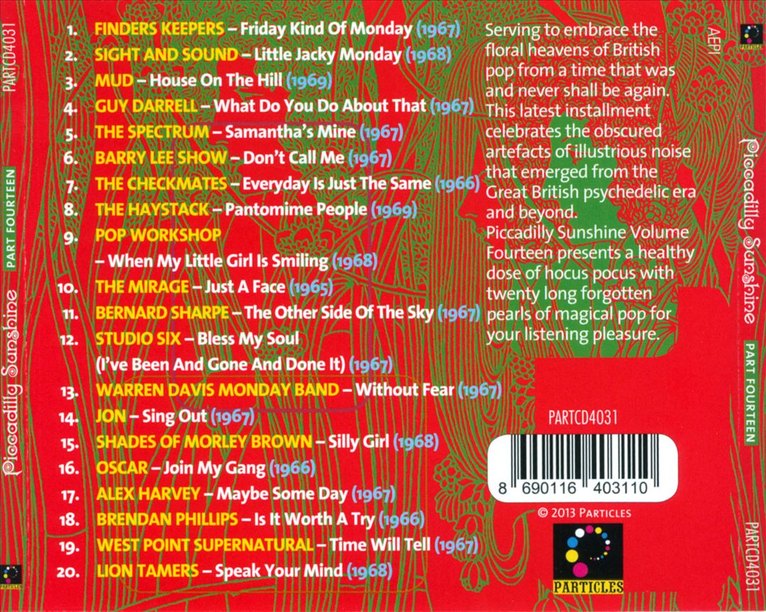 Piccadilly Sunshine, Pt. 14: British Pop Psych and Other Flavours 1965-1969 cover art