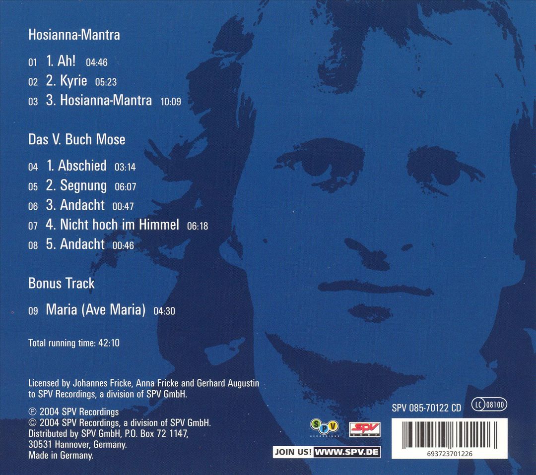 Hosianna Mantra cover art