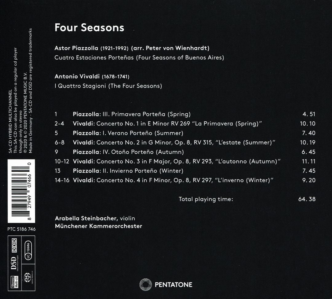 Four Seasons: Vivaldi, Piazzolla cover art
