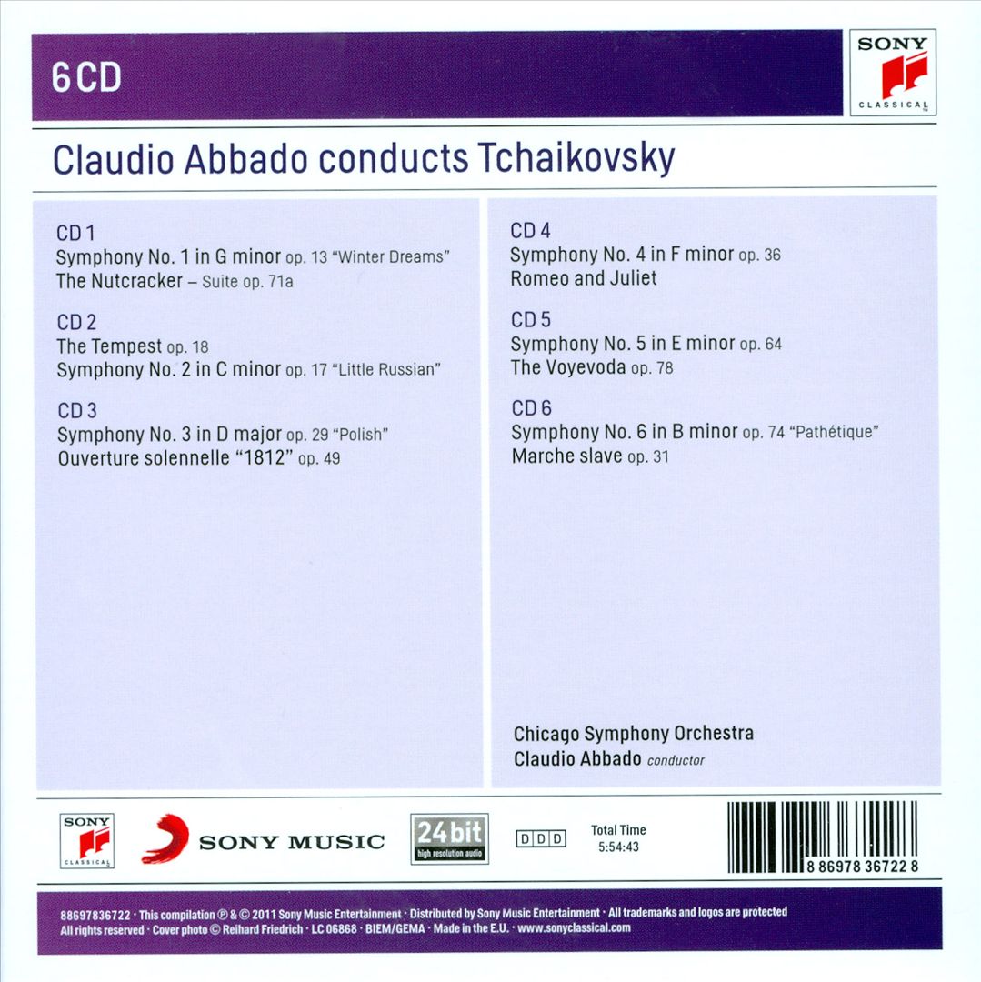Claudio Abbado Conducts Tchaikovsky cover art
