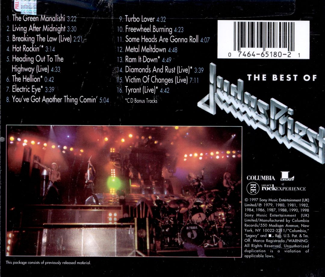 Best of Judas Priest: Living After Midnight cover art