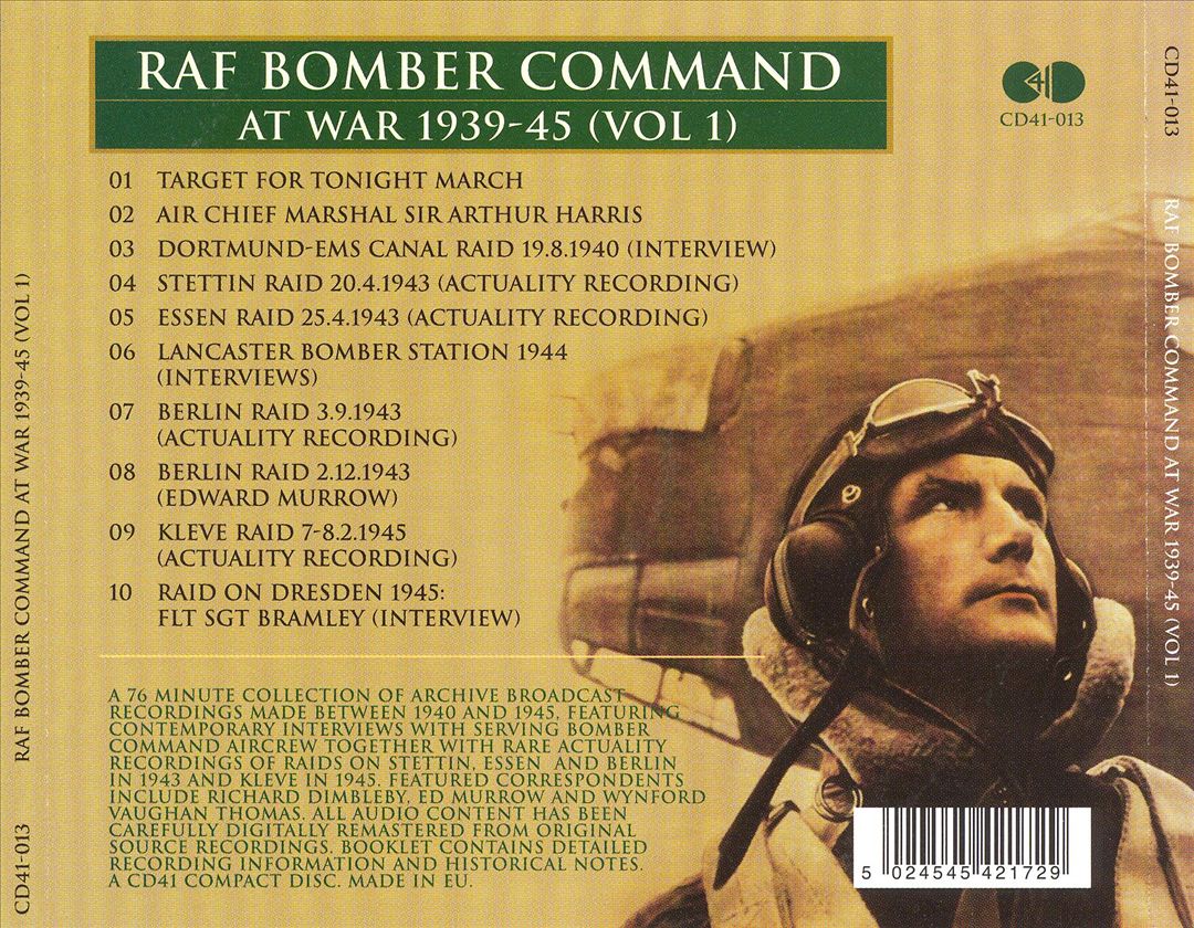 RAF Bomber Command at War: 1939-1945, Vol. 1 cover art