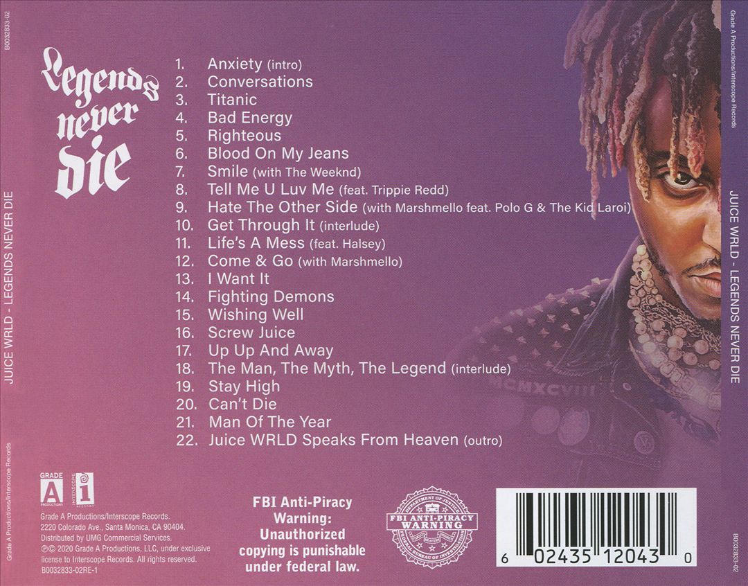 Legends Never Die cover art