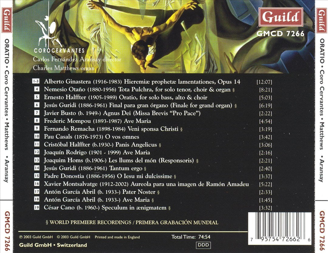 Oratio: 20th Century Sacred Music cover art