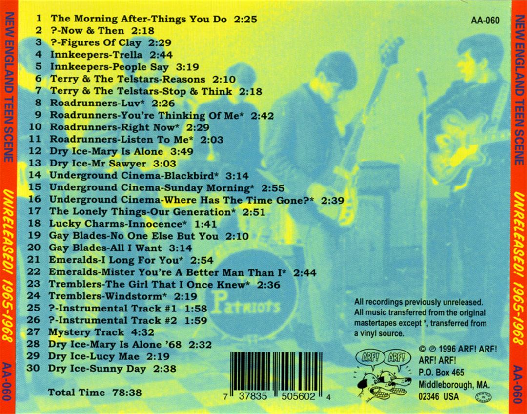 New England Teen Scene: Unreleased! 1965-1968 cover art